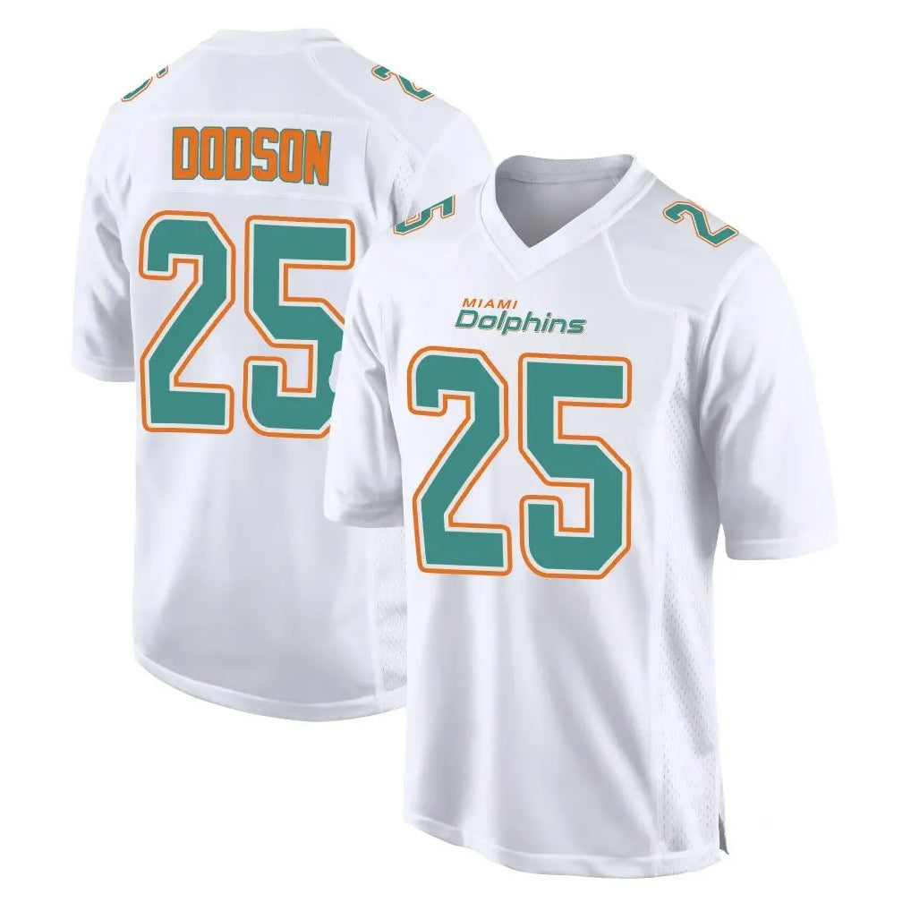Cooneas M.Dolphins #25 Tyrel Dodson Player White Fashion Home Game Stitched Jerseys