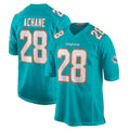 Cooneas M.Dolphins #28 De'Von Achane Player Aqua Home Game Stitched Jerseys