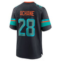 Cooneas M.Dolphins #28 De??£¤Von Achane Player Blue Rivalries Collection Game Stitched Jersey