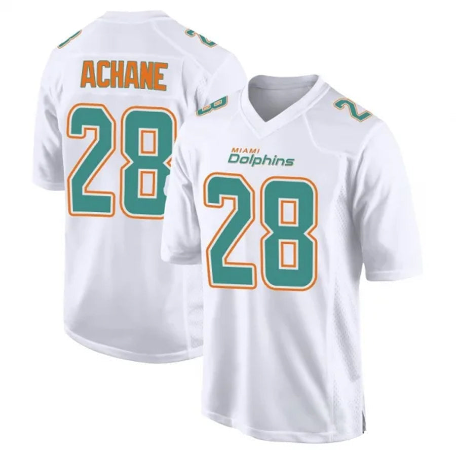 Cooneas M.Dolphins #28 De??£¤Von Achane Player White Foshion Elite Stitched Jerseys