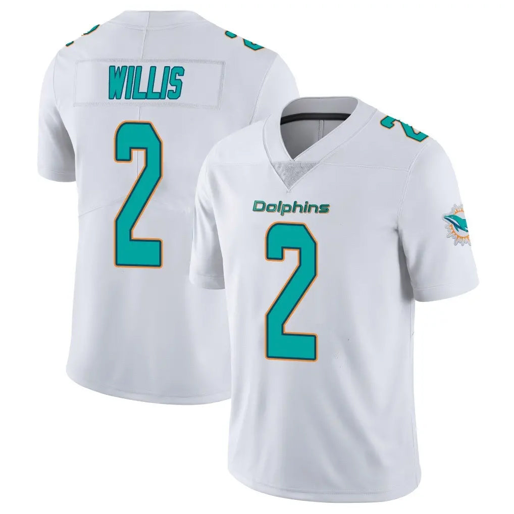 Cooneas M.Dolphins #2 Malik Willis Player White Limited Vapor Untouchable Home Game Stitched Jerseys