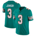 Cooneas M.Dolphins #3 Chris Johnson Player Aqua Limited Alternate Vapor Untouchable Home Game Stitched Jerseys