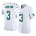 Cooneas M.Dolphins #3 Chris Johnson Player White Limited Vapor F.U.S.E. Home Game Stitched Jerseys