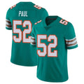Cooneas M.Dolphins #52 Patrick Paul Player Aqua Limited Alternate Vapor Untouchable Home Game Stitched Jerseys