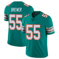 Cooneas M.Dolphins #55 Aaron Brewer Player Aqua Limited Alternate Vapor Untouchable Home Game Stitched Jerseys