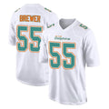 Cooneas M.Dolphins #55 Aaron Brewer Player White Fashion Home Game Stitched Jerseys