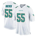 Cooneas M.Dolphins #55 Aaron Brewer Player White Home Game Stitched Jerseys