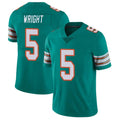 Cooneas M.Dolphins #5 Jaylen Wright Player Aqua Limited Alternate Vapor Untouchable Home Game Stitched Jerseys