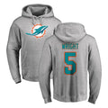 Cooneas M.Dolphins #5 Jaylen Wright Player Gray LOGO Pullover Hoodies Limited Stitched Jerseys