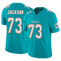 Cooneas M.Dolphins #73 Austin Jackson Player Aqua Limited Vapor F.U.S.E. Home Game Stitched Jerseys
