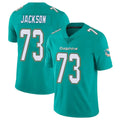Cooneas M.Dolphins #73 Austin Jackson Player Aqua Limited Vapor Untouchable Home Game Stitched Jerseys