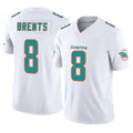 Cooneas M.Dolphins #8 JuJu Brents Player White Limited Vapor F.U.S.E. Home Game Stitched Jerseys
