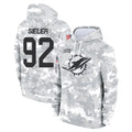 Cooneas M.Dolphins #92 Zach Sieler Player Arctic Camo Salute to Service Hoodies Limited Game Stitched Jerseys