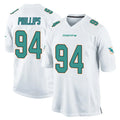 Cooneas M.Dolphins #94 Jordan Phillips Player White Home Game Stitched Jerseys