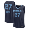 Cooneas M.Grizzlies #27 Cameron Boozer Navy Draft First Round Pick Fast Break Stitched Jerseys- Icon Edition