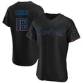 Cooneas M.Marlins #18 Griffin Conine Player Black Home Limited Elite Stitched Jerseys