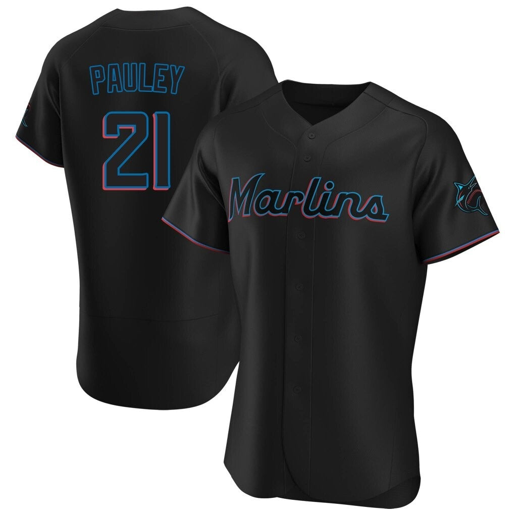 Cooneas M.Marlins #21 Graham Pauley Player Black Home Limited Elite Stitched Jerseys