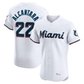 Cooneas M.Marlins #22 Sandy Alcantara Player White  Home Limited Elite Stitched Jerseys