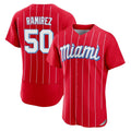 Cooneas M.Marlins #50 Agustin Ramirez Player Red City Connect Home Limited Elite Stitched Jerseys