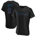 Cooneas M.Marlins #6 Otto Lopez Player Black Home Limited Elite Stitched Jerseys