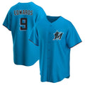 Cooneas M.Marlins #9 Xavier Edwards Player Blue Home Game Stitched Jerseys