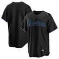 Cooneas M.Marlins Blank Player Black  Home Game Stitched Jerseys