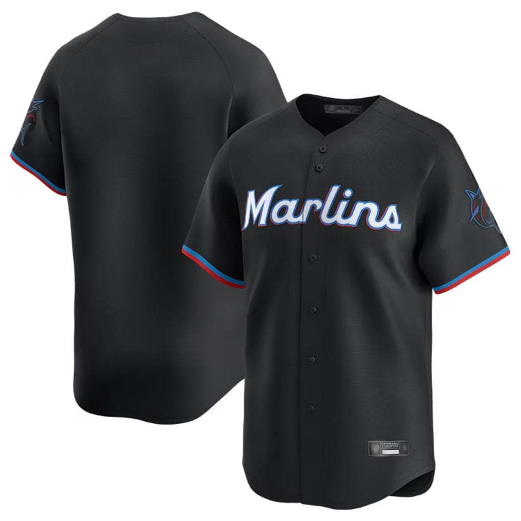 Cooneas M.Marlins Blank Player Black Home Limited Stitched Jerseys