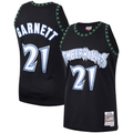 Cooneas M.Timberwolves #21 Kevin Garnett Mitchell & Ness Black Hardwood Classics Swingman Stitched Jerseys