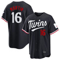 Cooneas M.Twins #16 Austin Martin Player Navy Home Game Stitched Jerseys