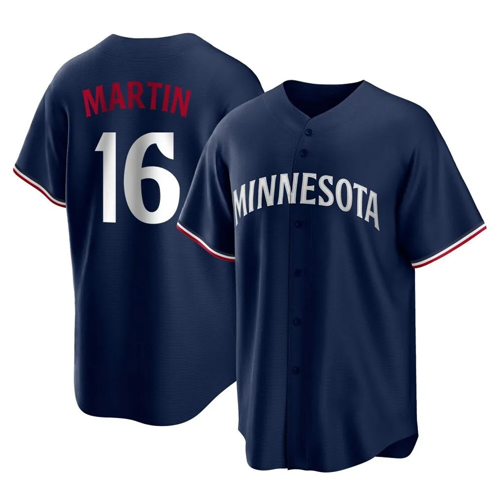 Cooneas M.Twins #16 Austin Martin Player Navy Replica Alternate Home Stitched Jerseys