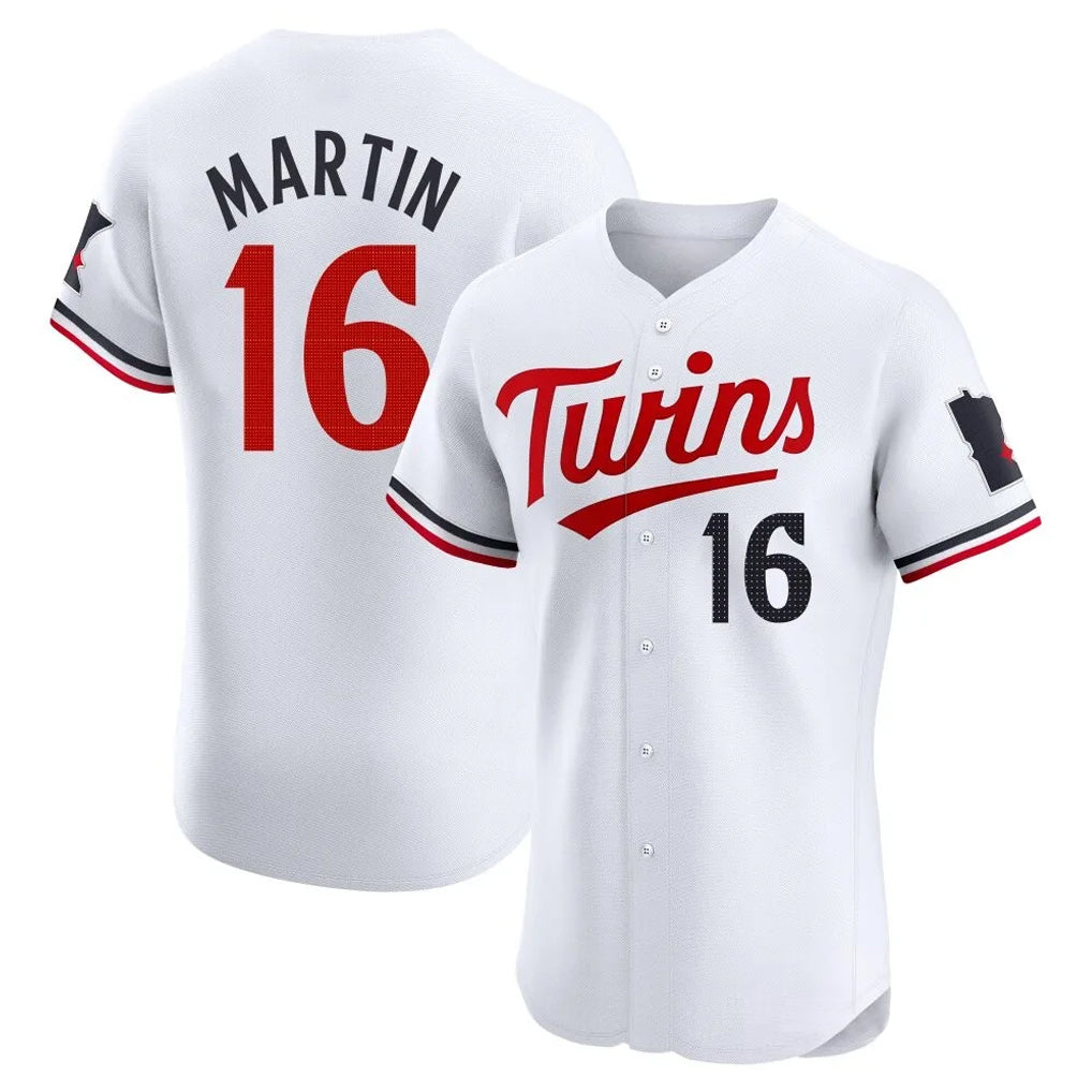 Cooneas M.Twins #16 Austin Martin Player White Home Limited Elite Stitched Jerseys