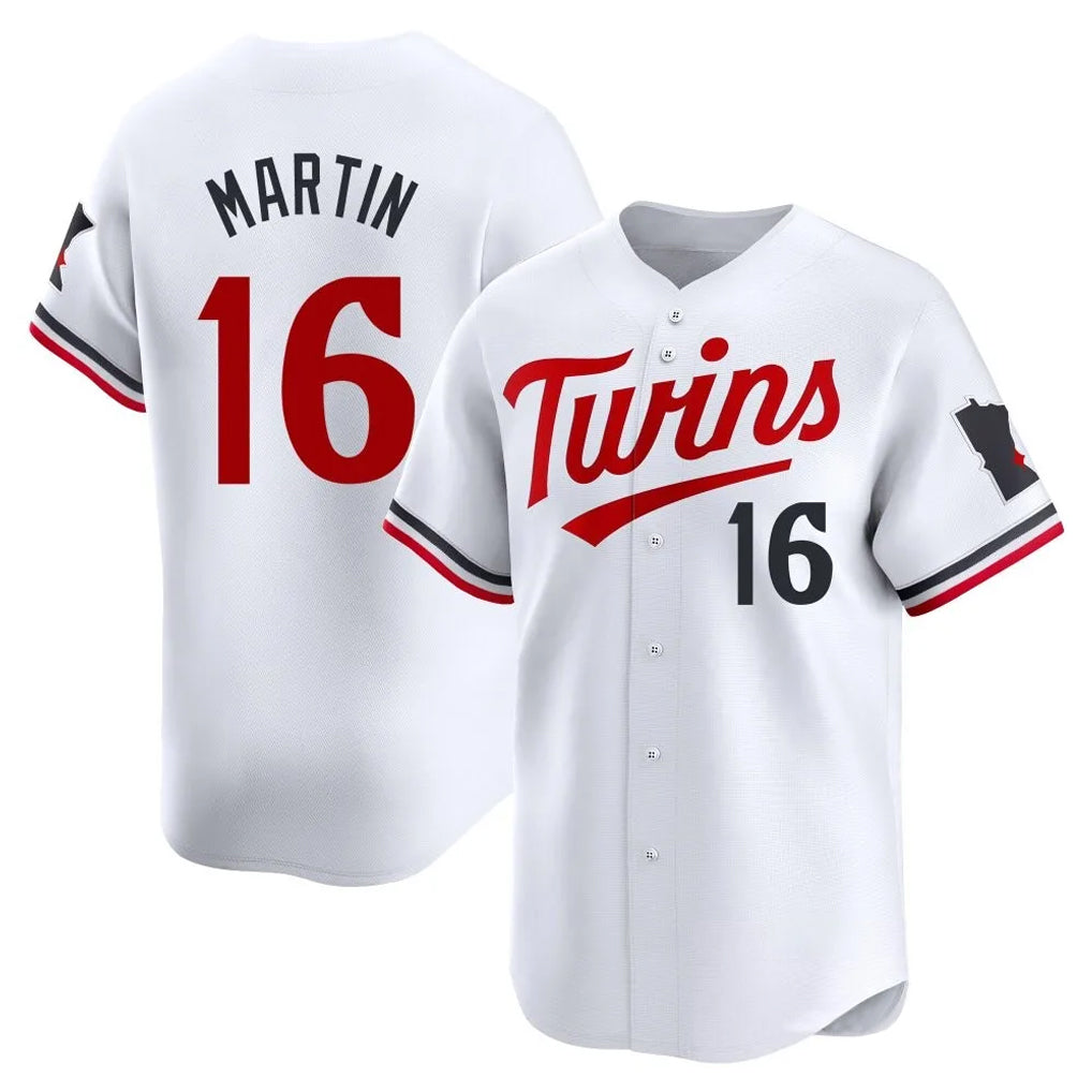 Cooneas M.Twins #16 Austin Martin Player White Home Limited Stitched Jerseys