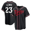 Cooneas M.Twins #23 Royce Lewis Player Black Fashion Out Home Limited Stitched Jerseys