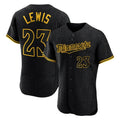Cooneas M.Twins #23 Royce Lewis Player Black Snake Skin City Home Limited Elite Stitched Jerseys