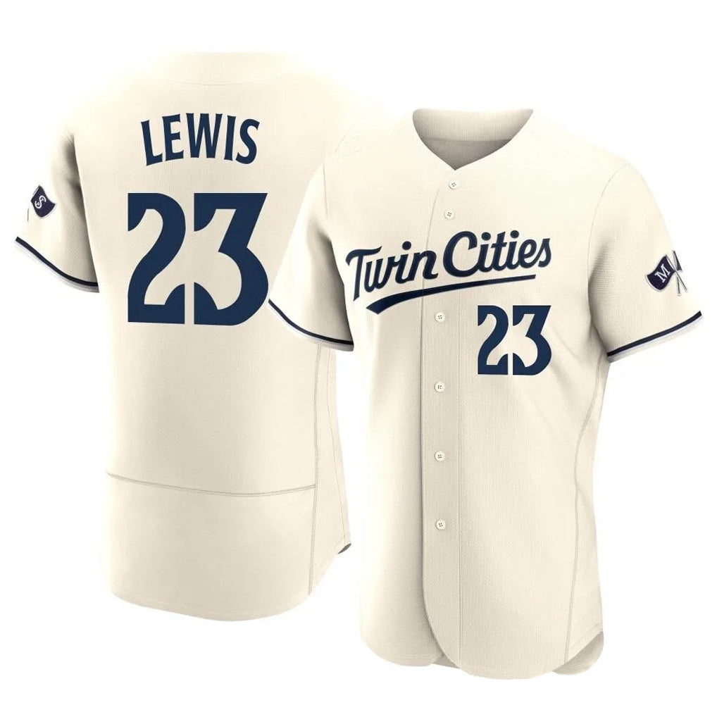 Cooneas M.Twins #23 Royce Lewis Player Cream Home Limited Elite Stitched Jerseys