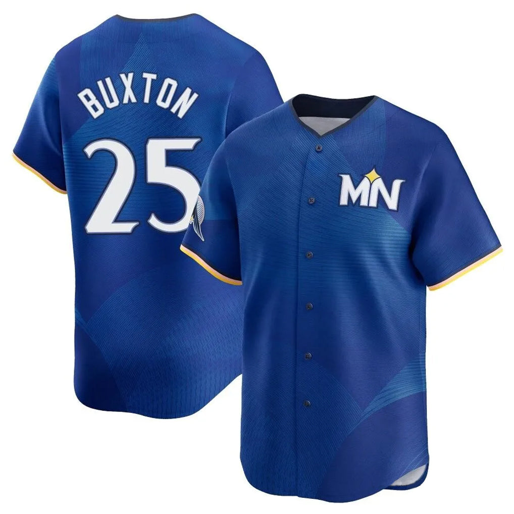 Cooneas M.Twins #25 Byron Buxton Player Royal City Connect Limited Home Stitched Jerseys