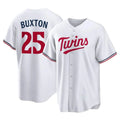 Cooneas M.Twins #25 Byron Buxton Player White Home Game Stitched Jerseys