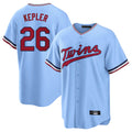 Cooneas M.Twins #26 Max Kepler Player Light Blue Road Cooperstown CollectionKillebrew T-shirt Stitched Jerseys