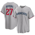 Cooneas M.Twins #27 Ryan Jeffers Player Gray Game Limited Home Stitched Jerseys