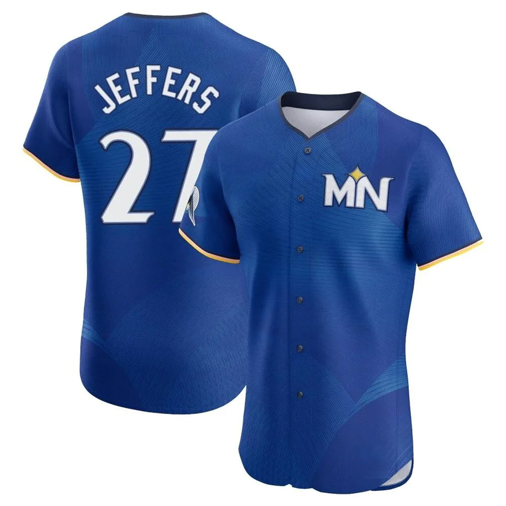 Cooneas M.Twins #27 Ryan Jeffers Player Royal City Connect Limited Elite Home Stitched Jerseys