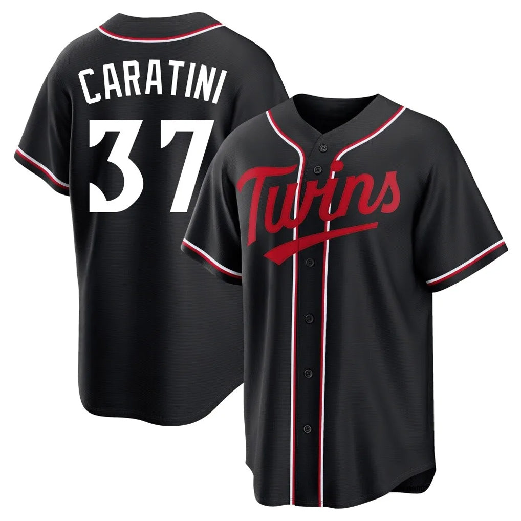 Cooneas M.Twins #37 Victor Caratini Player Black Fashion Out Home Limited Stitched Jerseys
