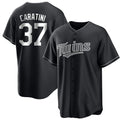 Cooneas M.Twins #37 Victor Caratini Player Black Home Game Stitched Jerseys