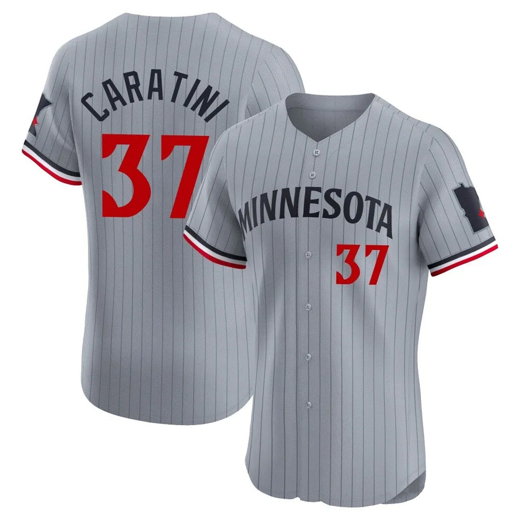 Cooneas M.Twins #37 Victor Caratini Player Gray Home Limited Elite Stitched Jerseys