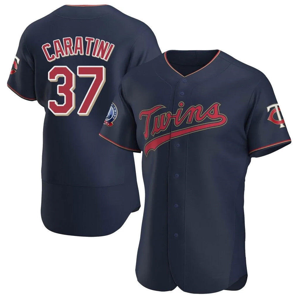 Cooneas M.Twins #37 Victor Caratini Player Navy 60th Home Limited Elite Stitched Jerseys