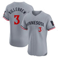 Cooneas M.Twins #3 Harmon Killebrew Player Gray Home Limited Elite Stitched Jerseys