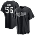 Cooneas M.Twins #56 Josh Bell Player Black Home Game Stitched Jerseys