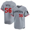 Cooneas M.Twins #56 Josh Bell Player Gray Home Limited Stitched Jerseys