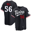 Cooneas M.Twins #56 Josh Bell Player Navy Home Game Stitched Jerseys