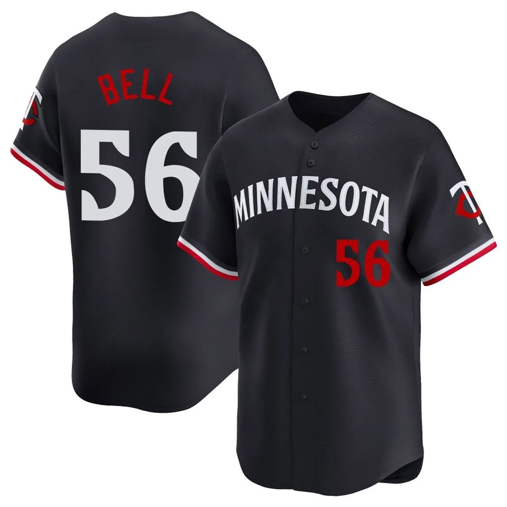 Cooneas M.Twins #56 Josh Bell Player Navy Home Limited Stitched Jerseys