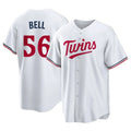 Cooneas M.Twins #56 Josh Bell Player White Home Game Stitched Jerseys